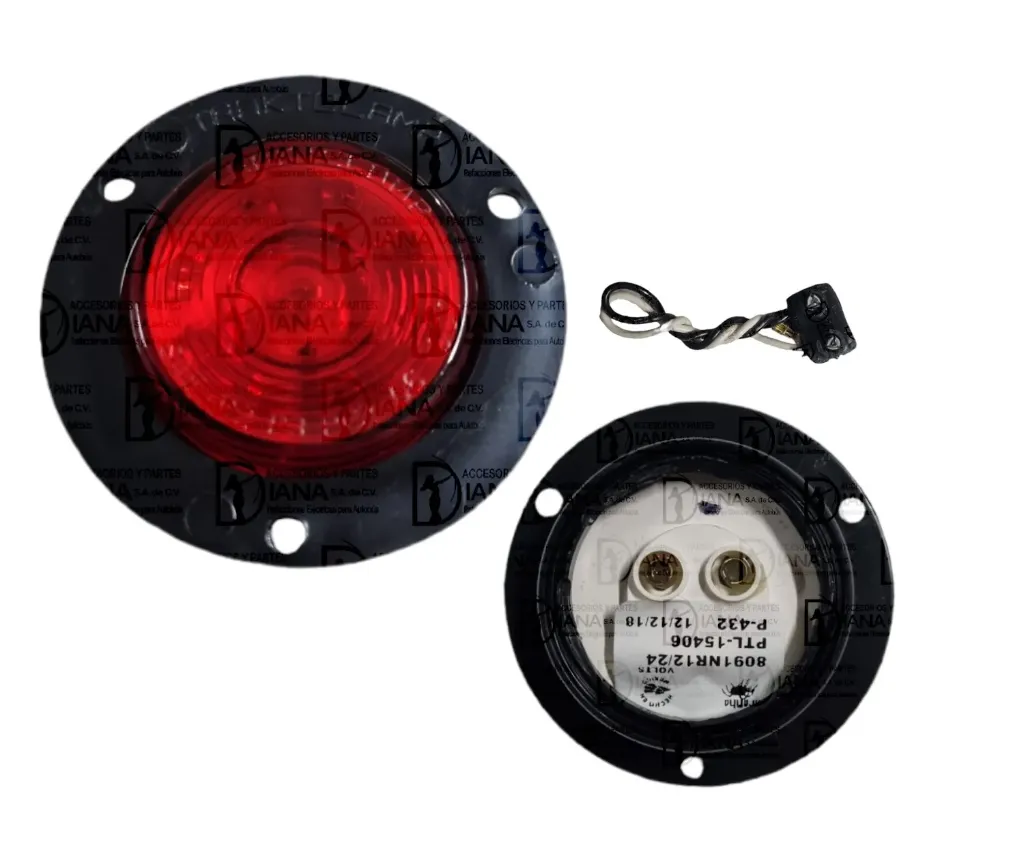 PLAFON 2" 9 LED ROJO  8091NR