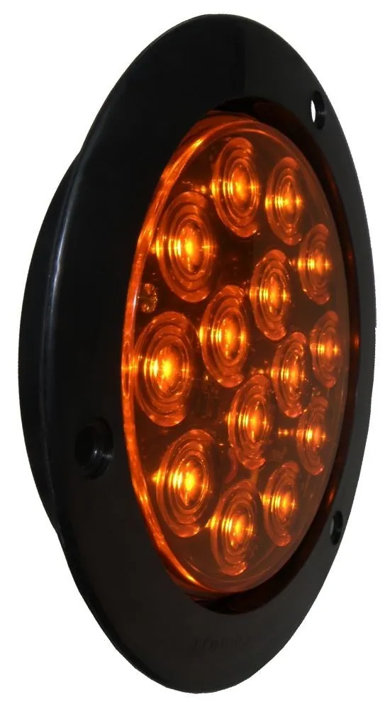 [D46241100] PLAFON 4" 14 LEDS AMBAR C/CONECT