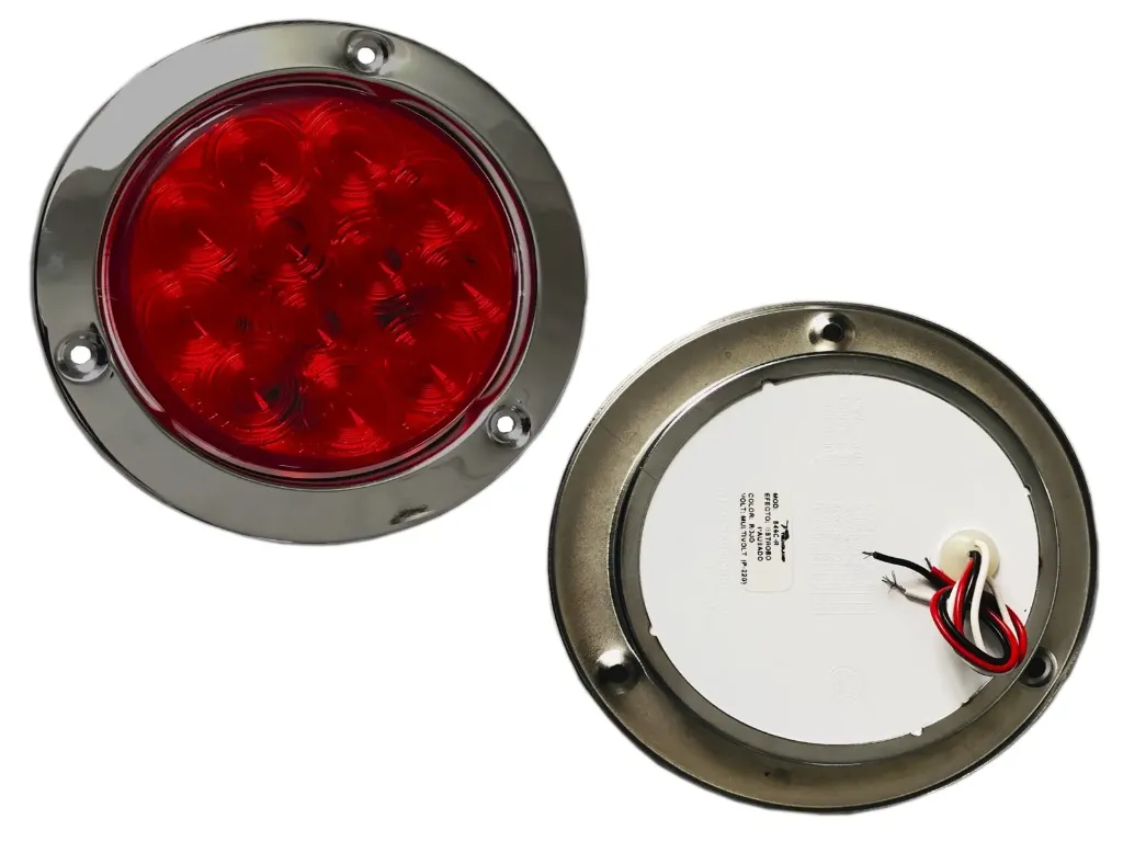 PLAFON 4" ROJO 12/24V STROBO PAUSADO