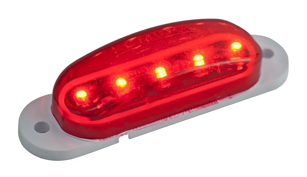 PLAFON 5 LED ROJO 12V CURVITA