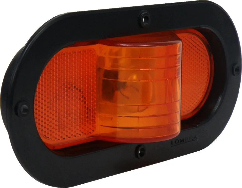 [D46341100] PLAFON 6" AMBAR OVALADO SELLADO C/RELIEV