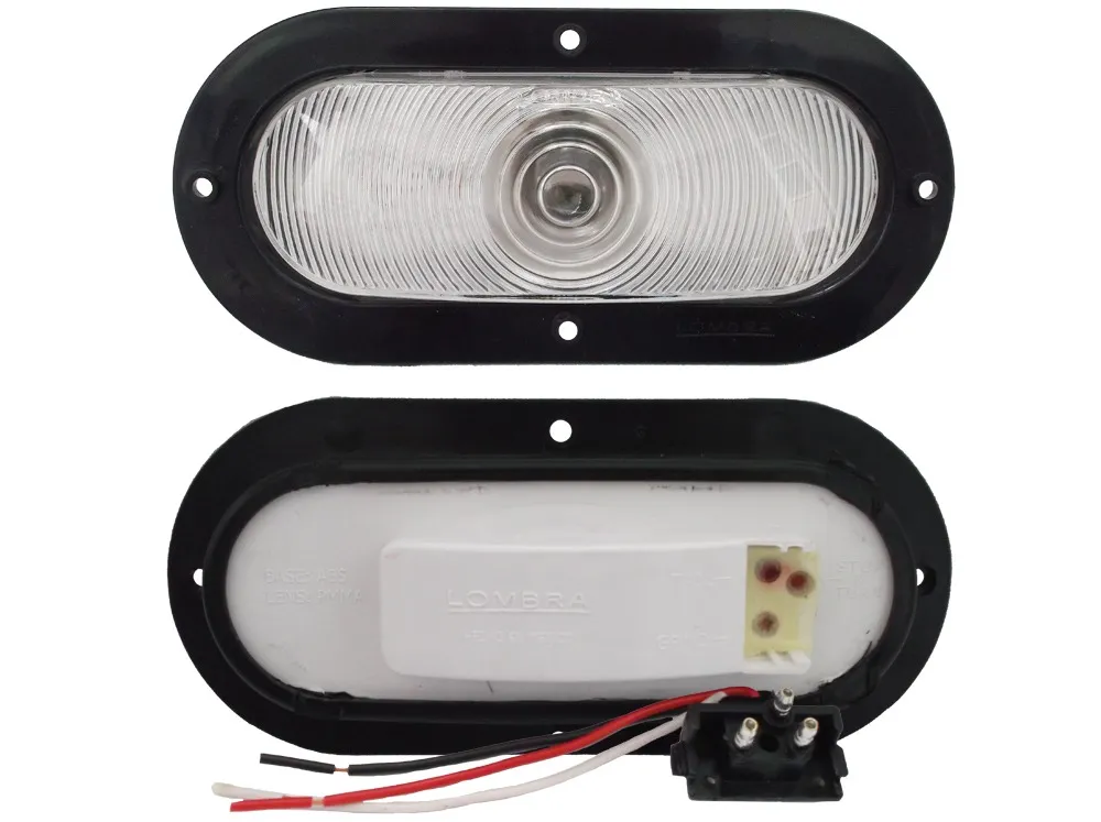 PLAFON 6" OVAL SELLADO ABS C/CON CRISTAL 12V