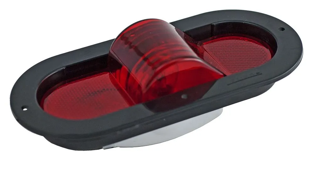 [D46340100] PLAFON 6" ROJO OVALADO SELLADO C/RELIEVE