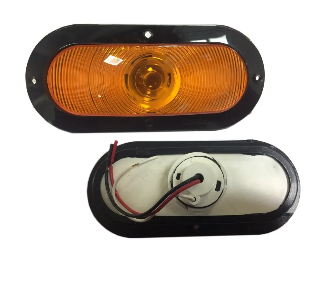 [D46705100] PLAFON AMBAR 6" OVAL BASE ABS C/FOCO12V