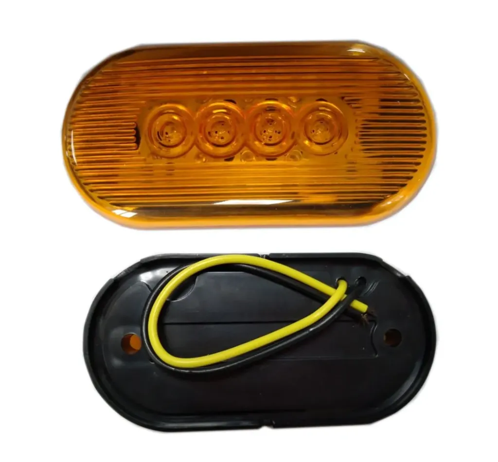 PLAFON AMBAR OVAL 10 LED 12V FIJO TIPO HELLA