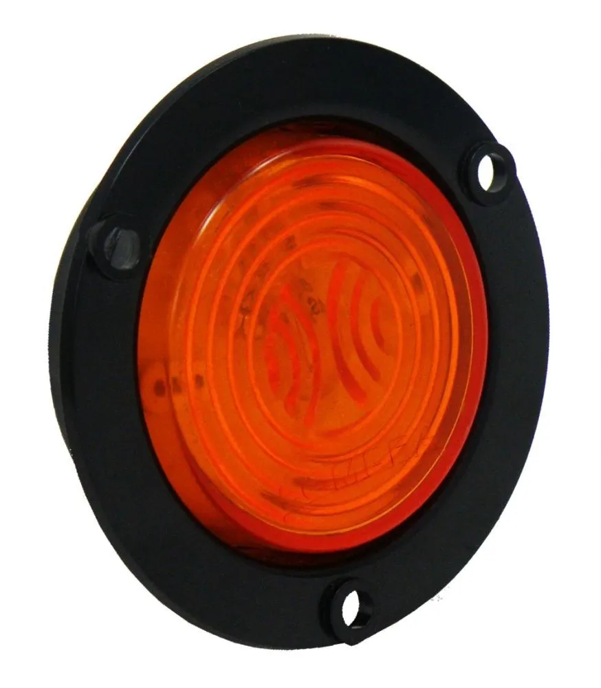 PLAFON AMBAR SELLADO 2" 12V PARA REMACHE