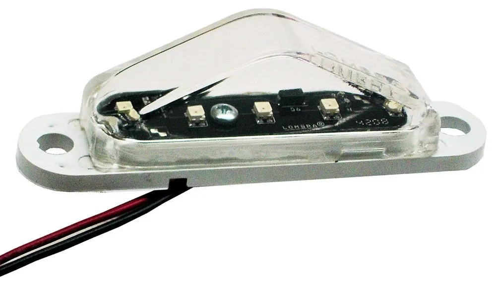 PLAFON CASITA 5 LED 12V MICA CRIST LED ROJO #101