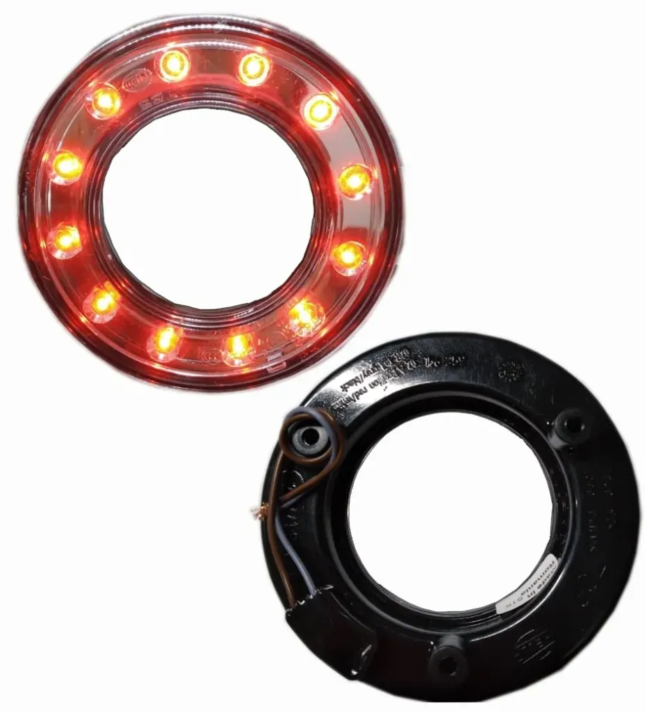 [D4623230] PLAFON DONA LED ROJO MICA TRANSP 12V