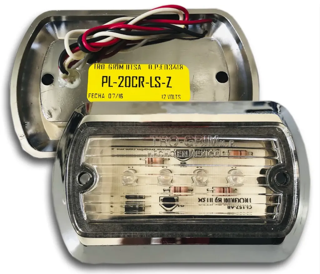 [D4632774] PLAFON LAT. 4 LED AZUL CROMADO ALTA/BAJA