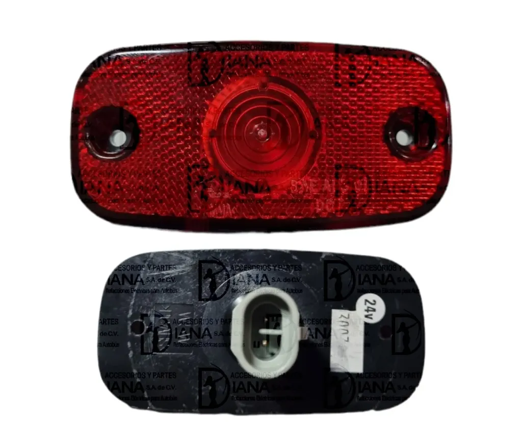PLAFON LATERAL IRIZAR ROJO 24V