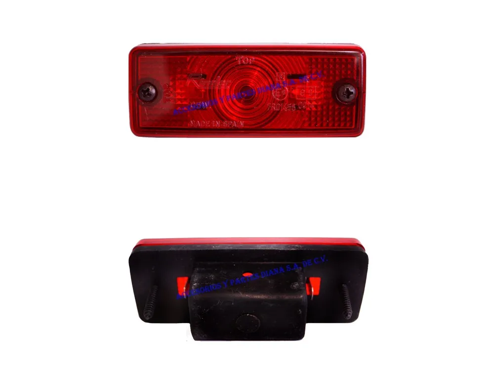 PLAFON RECTANGULAR IRIZAR ROJO FOCO