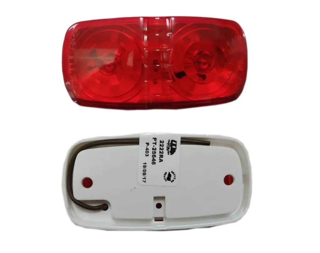 [D4621071] PLAFON ROJO DOBLE OPTICA FOCO PELLIZCO