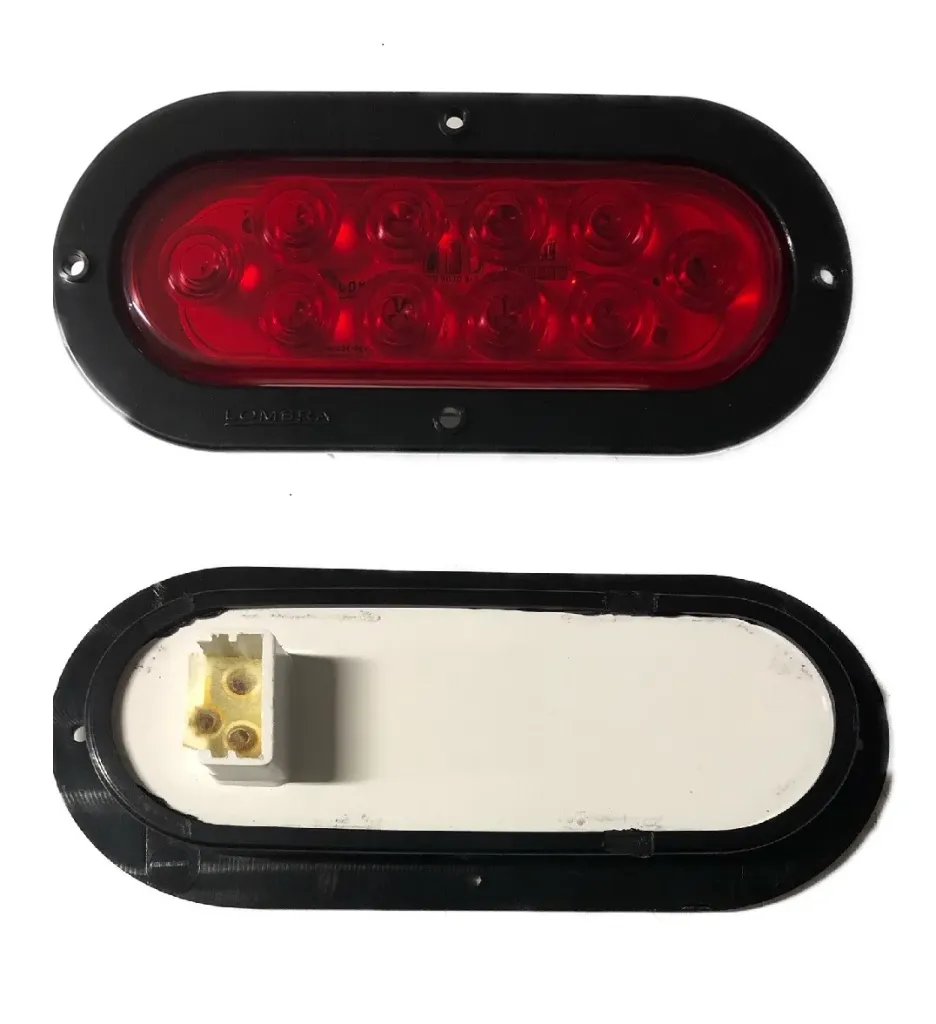 [D46400100] PLAFON ROJO OVAL 6" BI-ESTROBO 10 LED
