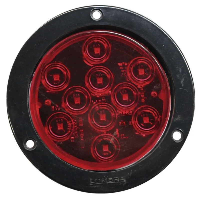 [D4644071] PLAFON SELLADO 4" 12/24 ROJO LEDFIJO C/A