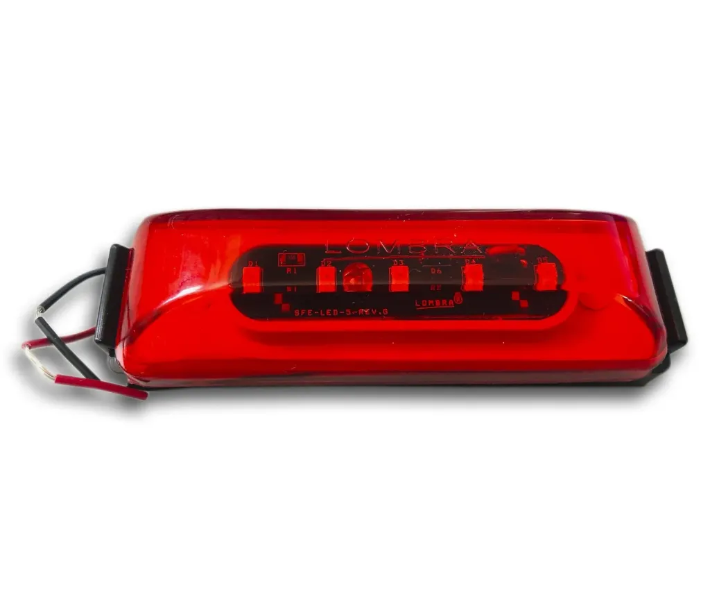 PLAFON ZEPELIN NEOPLAN LED ROJO 12V B/ NEGRA