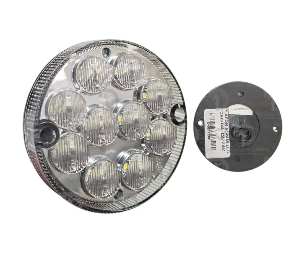 PLAFON 95MM LED CRISTAL 12/24V