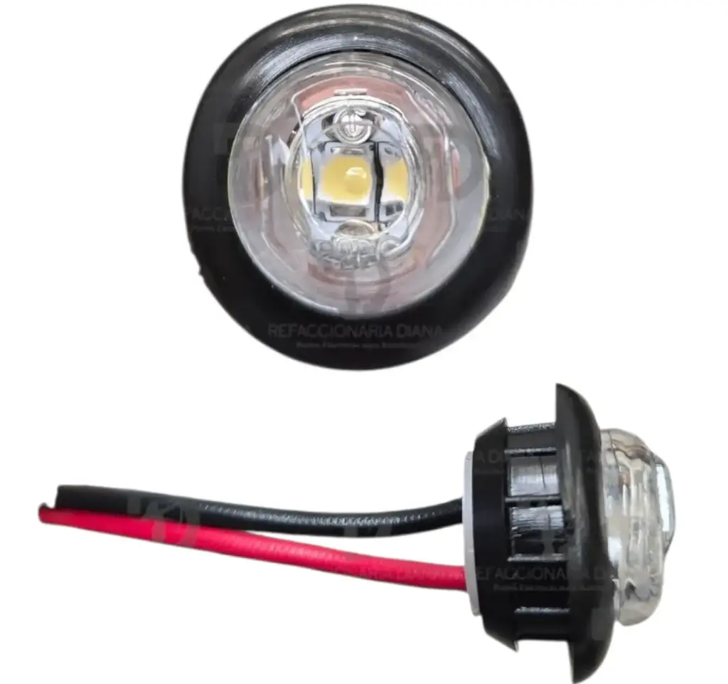 [D4644074] PLAFON BOTON 12/24V 3 LEDS CRISTAL TROGR