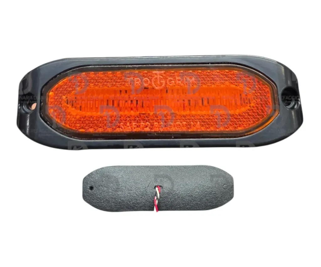 PLAFON LATERAL AMBAR C/REFLE 12/24V AYCO