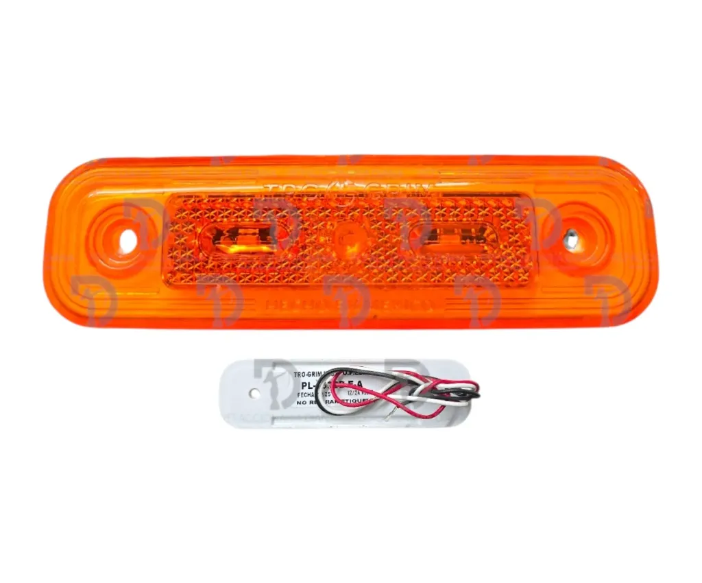 [D4625074] PLAFON LAT 3 LED AMBAR 12/24V ESTROBO