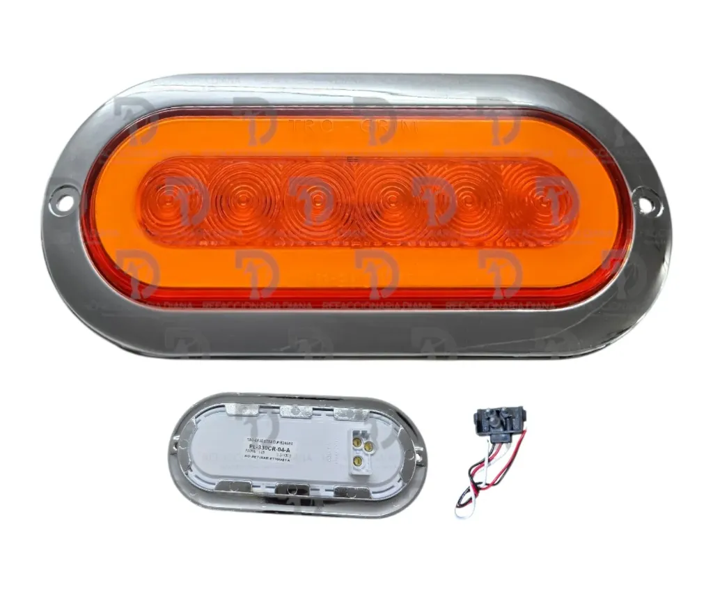 [D4617074] PLAFON OVALADO AMBAR 2 FUN NEON 12/24V