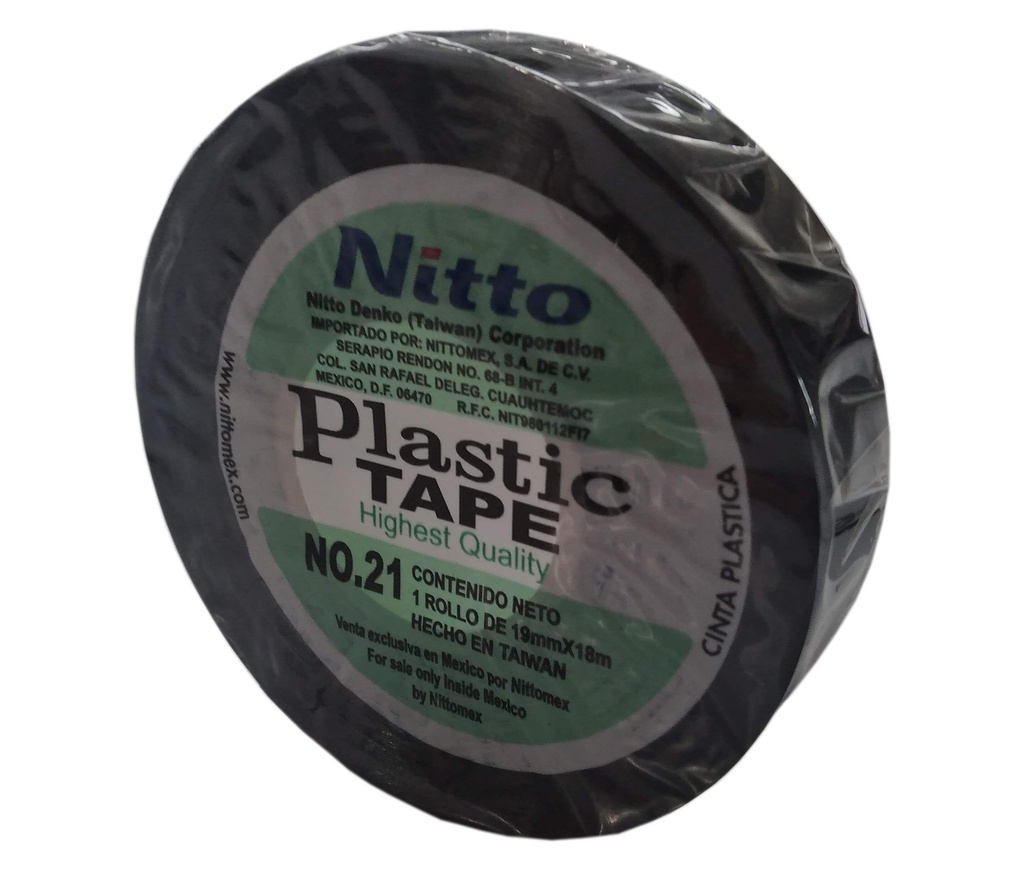 [D20400136] CINTA PLASTICA AISLANTE NEGRA NITTO