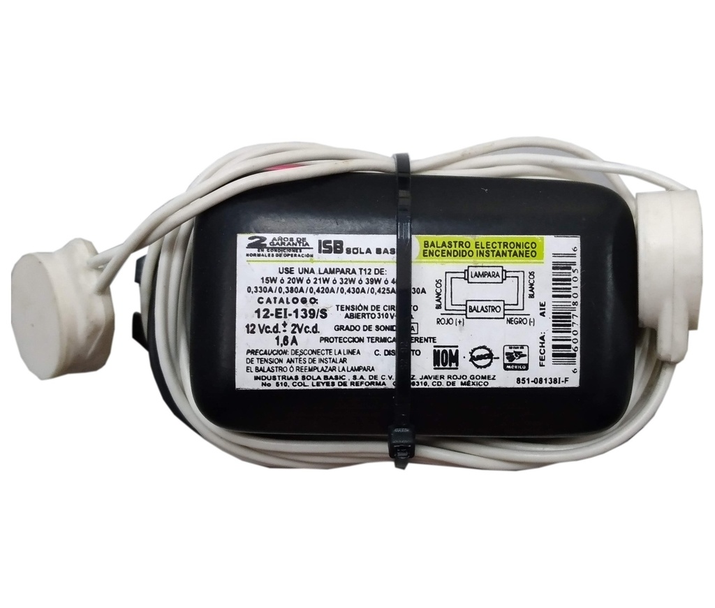 [D2520094] BALASTRA SOLA BASIC 12V