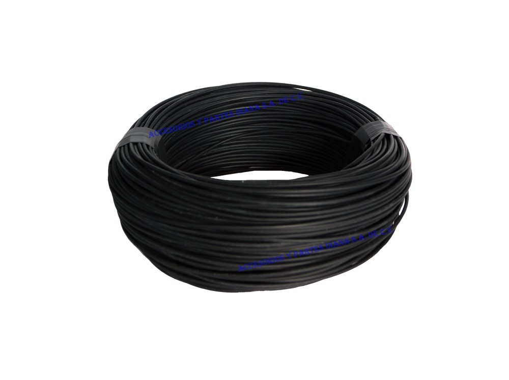 CABLE AHULADO NEGRO #14