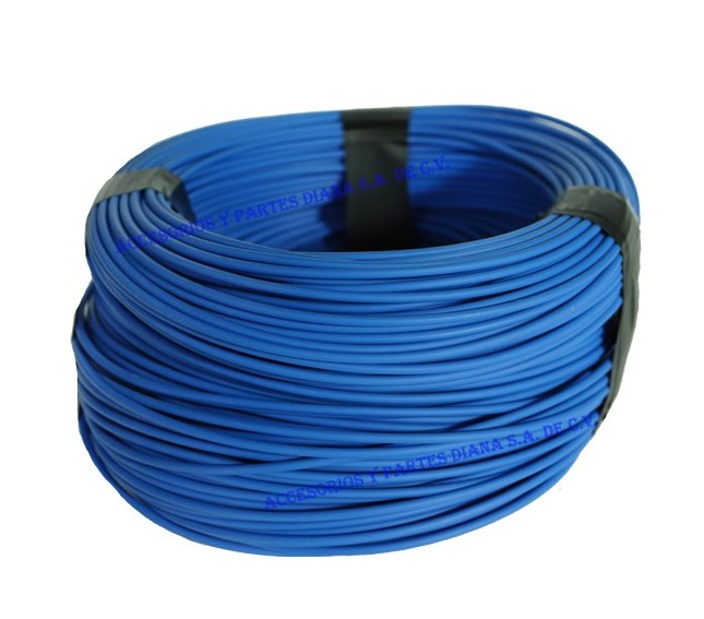 CABLE ALTA TEMPERATURA #12 AZUL