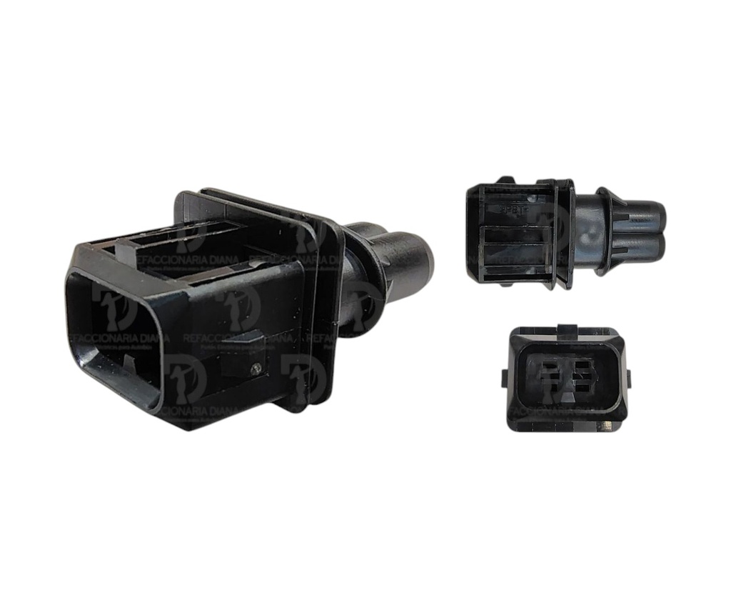 [D3323168] CONECTOR 2 VIAS NEGRO P/FLOR MACHO