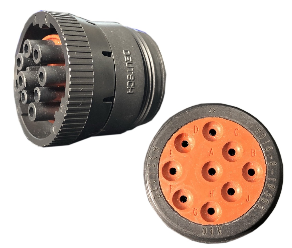 CONECTOR DEUTSCH 9 VIAS MACHO CIRCULAR