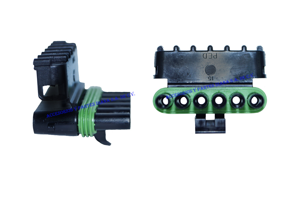 [D3334891] CONECTOR PK MACHO 6 VIAS