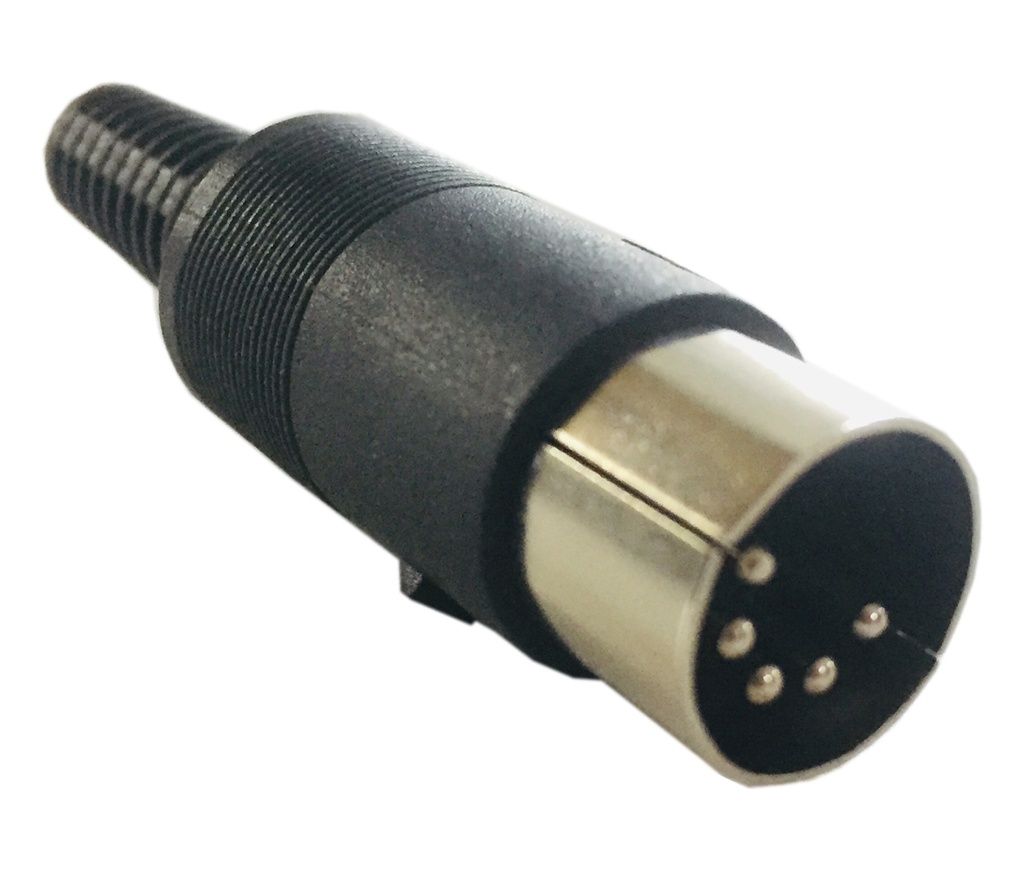 CONECTOR DIN 5 PINES MACHO