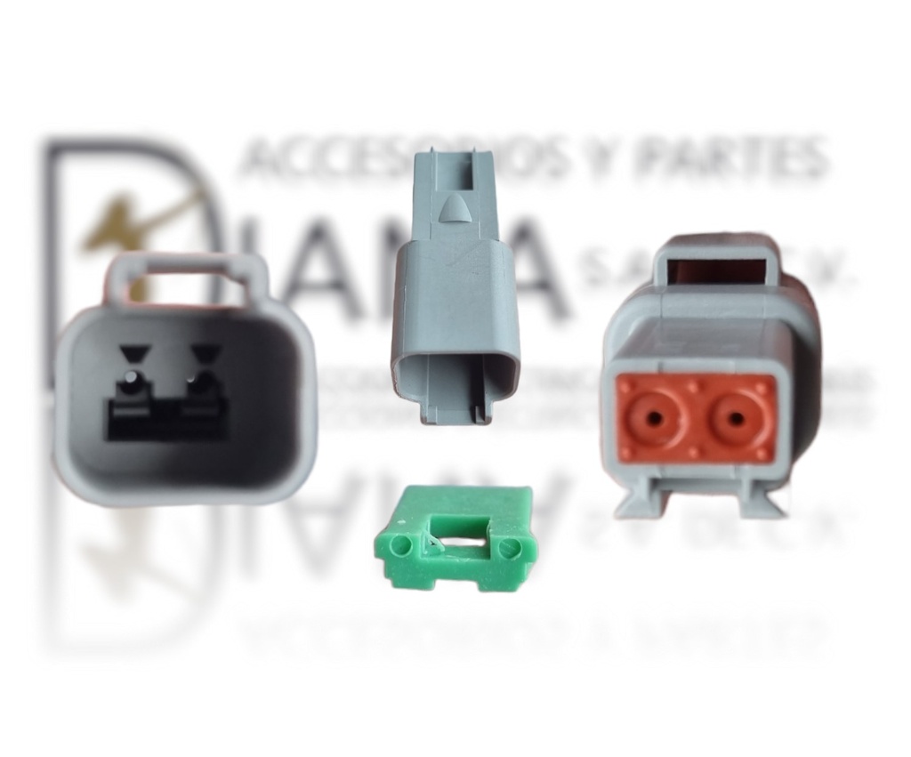 CONECTOR DEUTSCH 2 VIAS HEMBRA INYECTOR