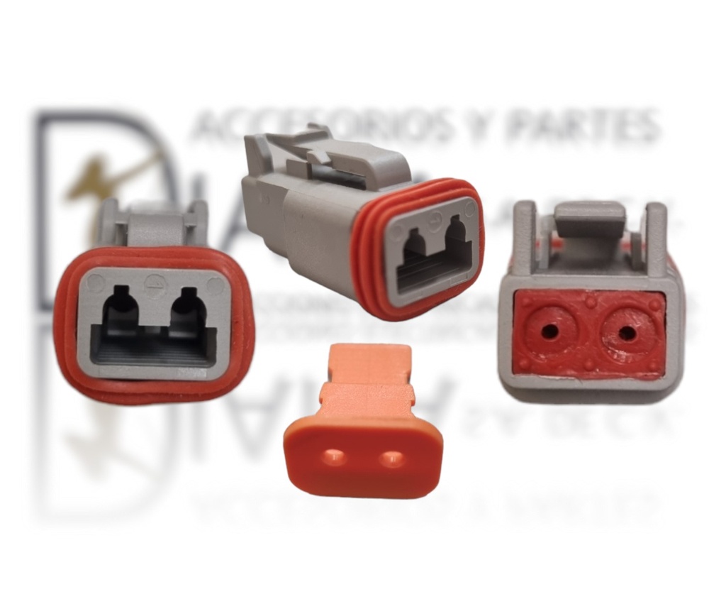 [D3355617] CONECTOR DEUTSCH 2 VIAS MACHO