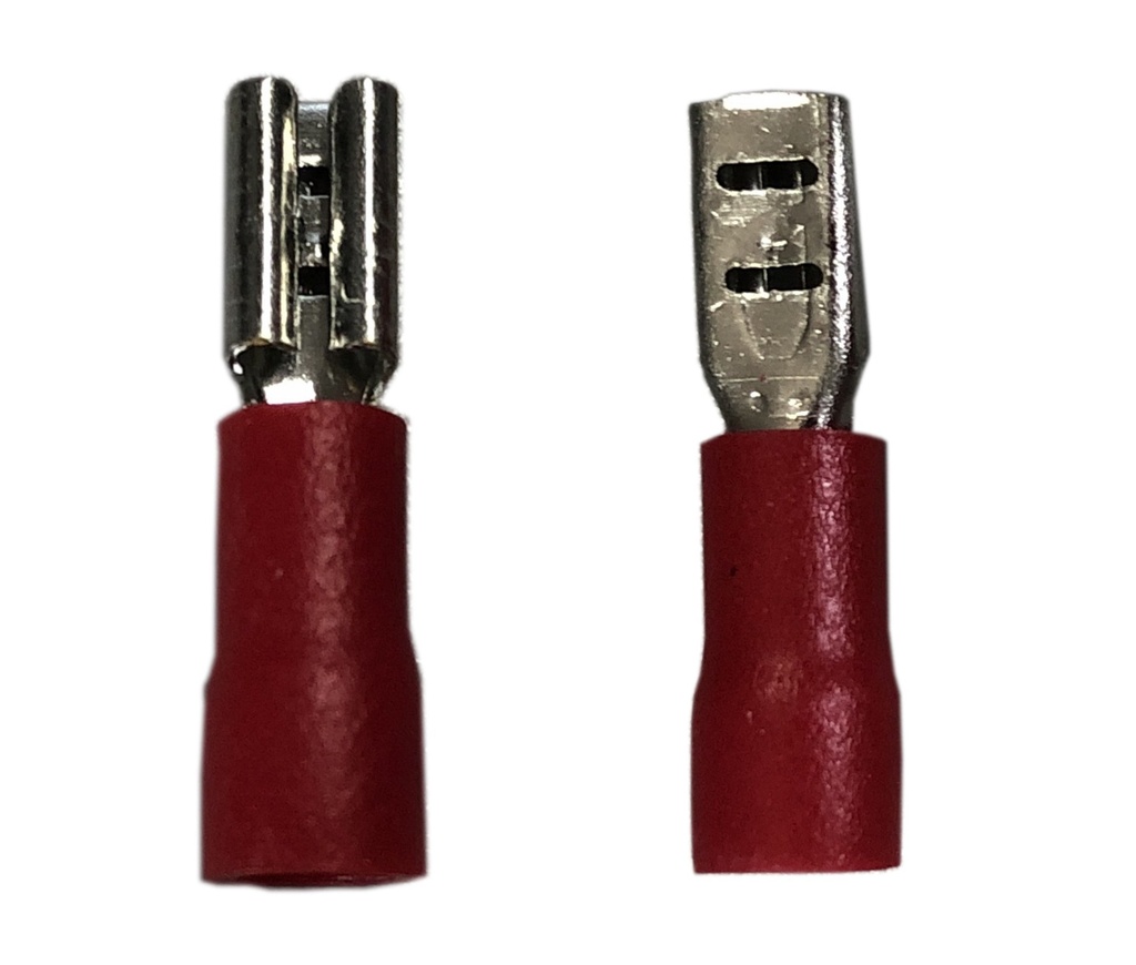 TERMINAL ENCHUFE ROJA 1/8 .125