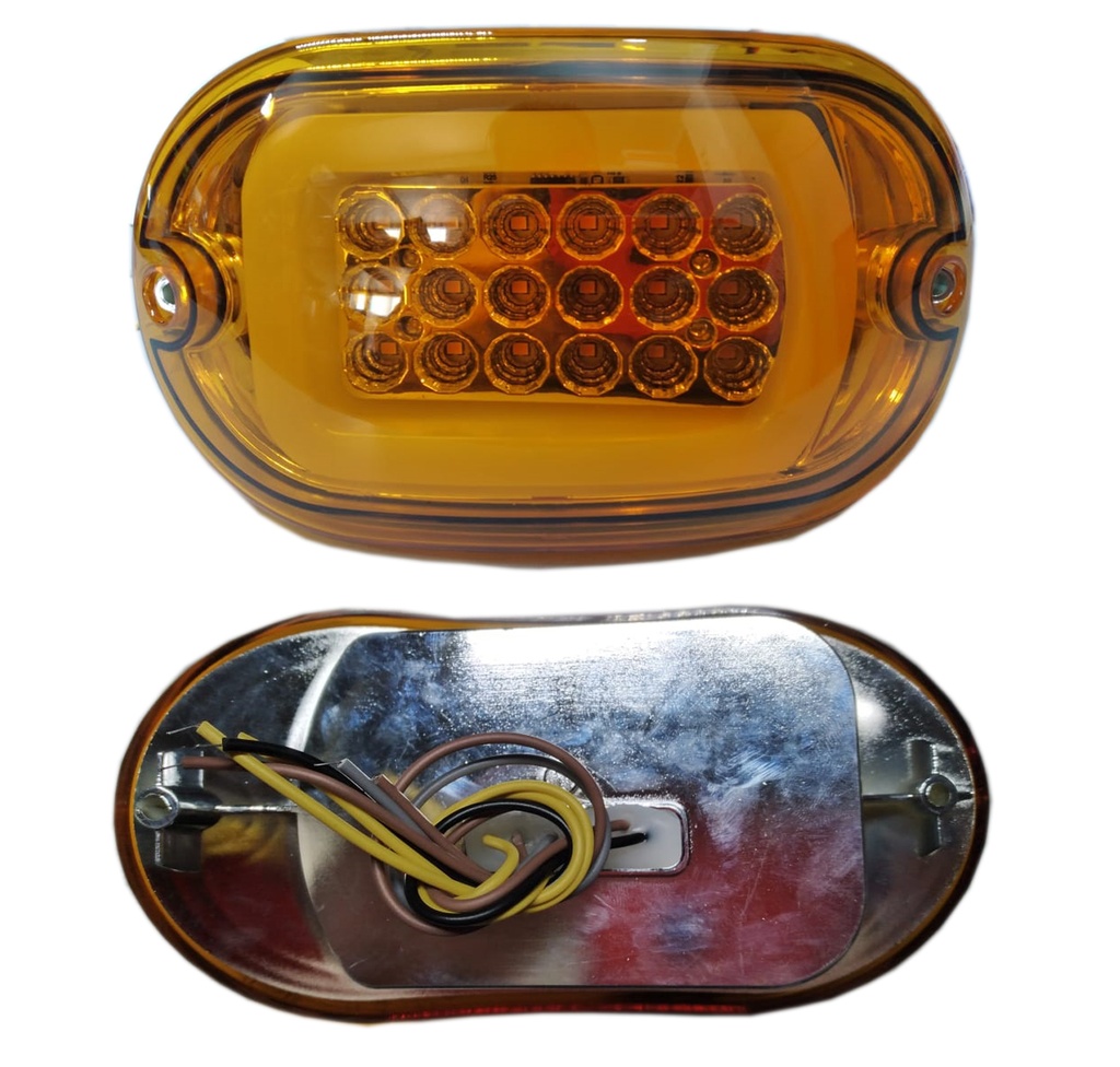 CALAVERA NEON LEDS TORINO AMBAR 12-24V