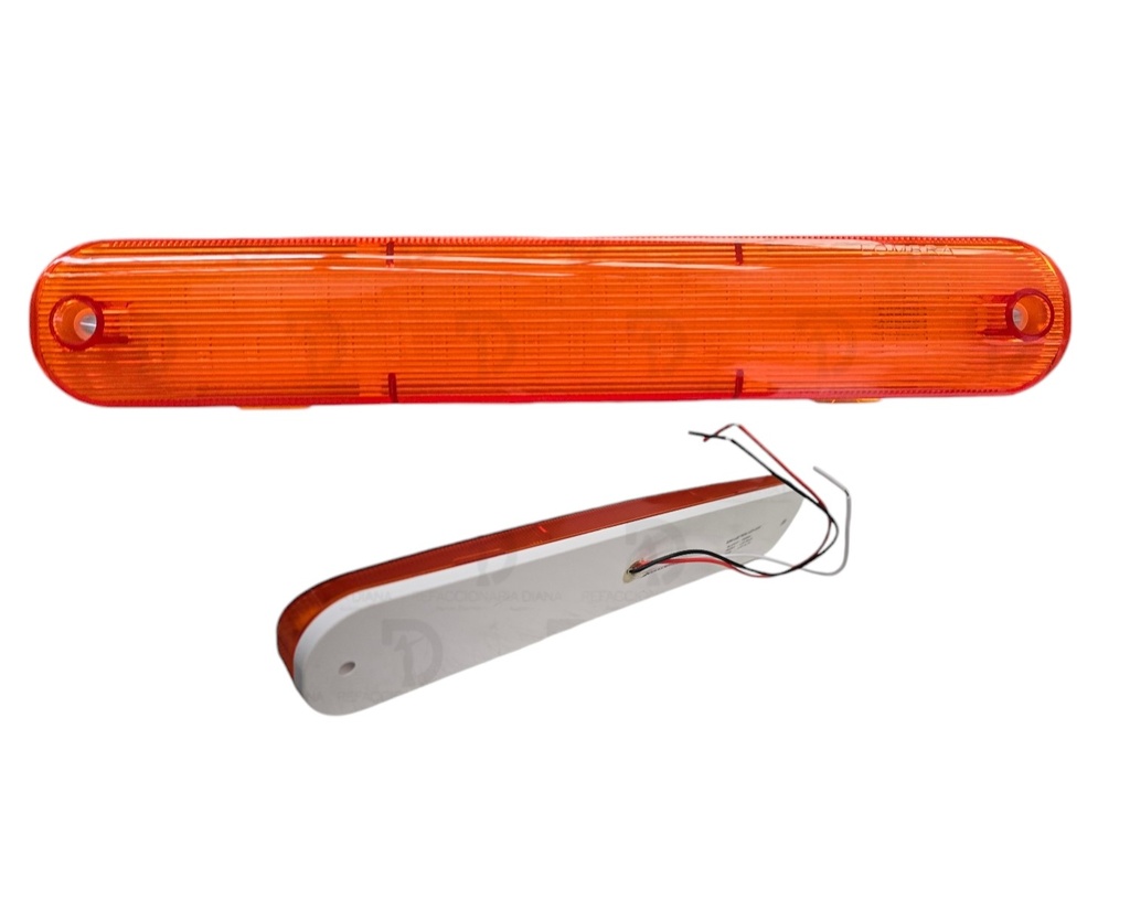 PLAFON 36 LEDS AMBAR RAYADO 12/24V