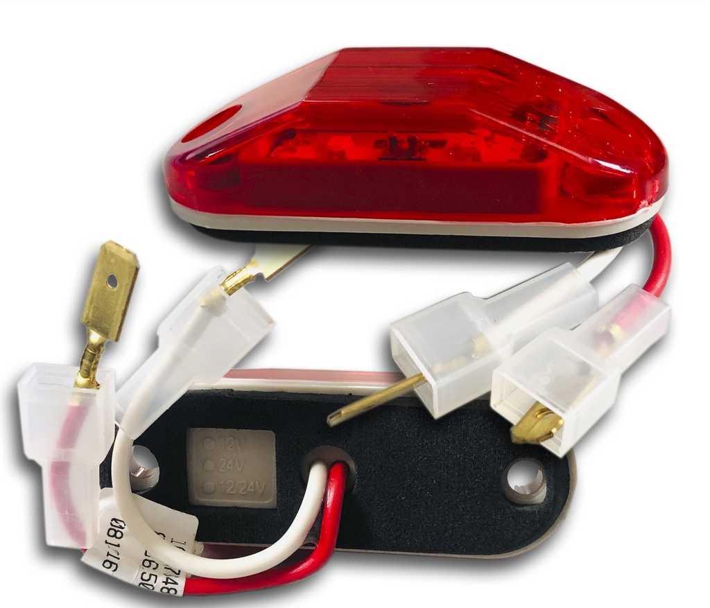 PLAFON 12/24V LED ROJO BUS 360