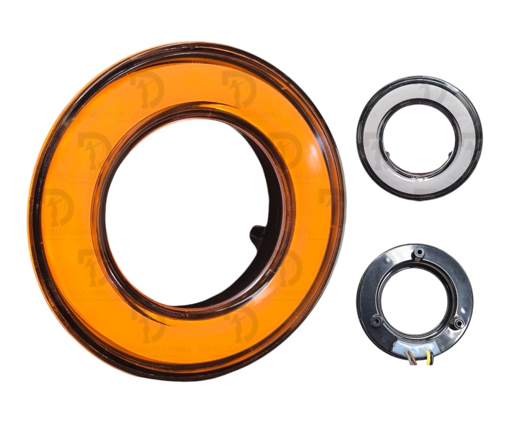 PLAFON DONA NEON CRIST LED AMBAR 12/24V