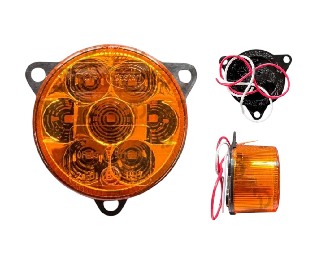 PLAFON 24V 7 LED AMBAR 55MM 1 FUNCION