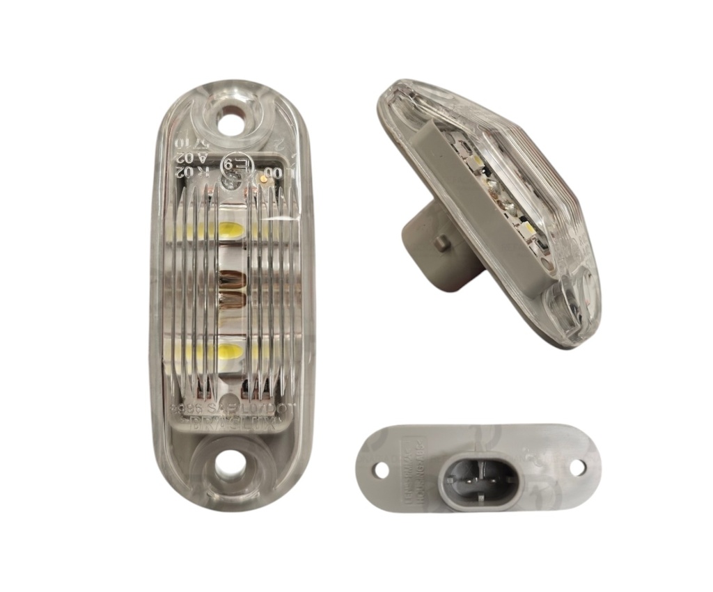 PLAFON 24V 2 LED CRISTA BUS 360 CONECTOR