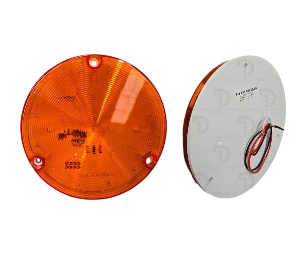 [D46300100] PLAFON REDON 18 LED´S AMBA 5 1/2" 12/24V