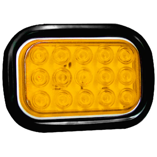 [D4630271] PLAFON RECTANGULAR AMBAR 8365A 12/24V