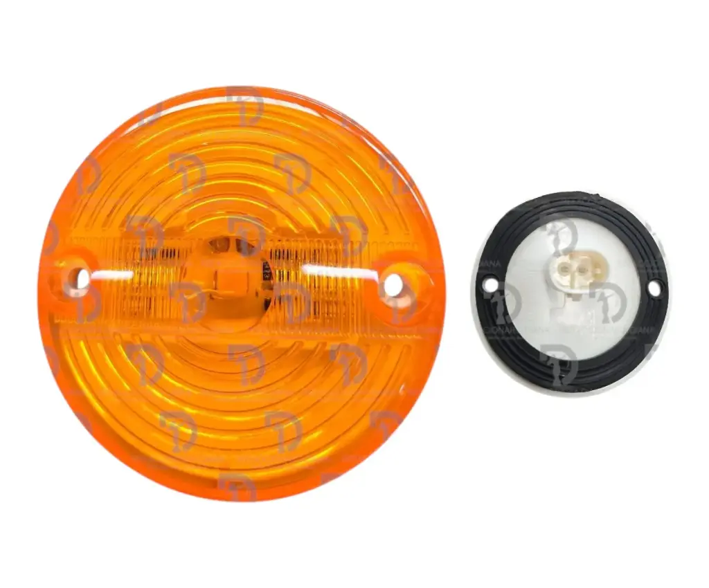 PLAFON REDONDO AMBAR TORINO 70MM 12/24V