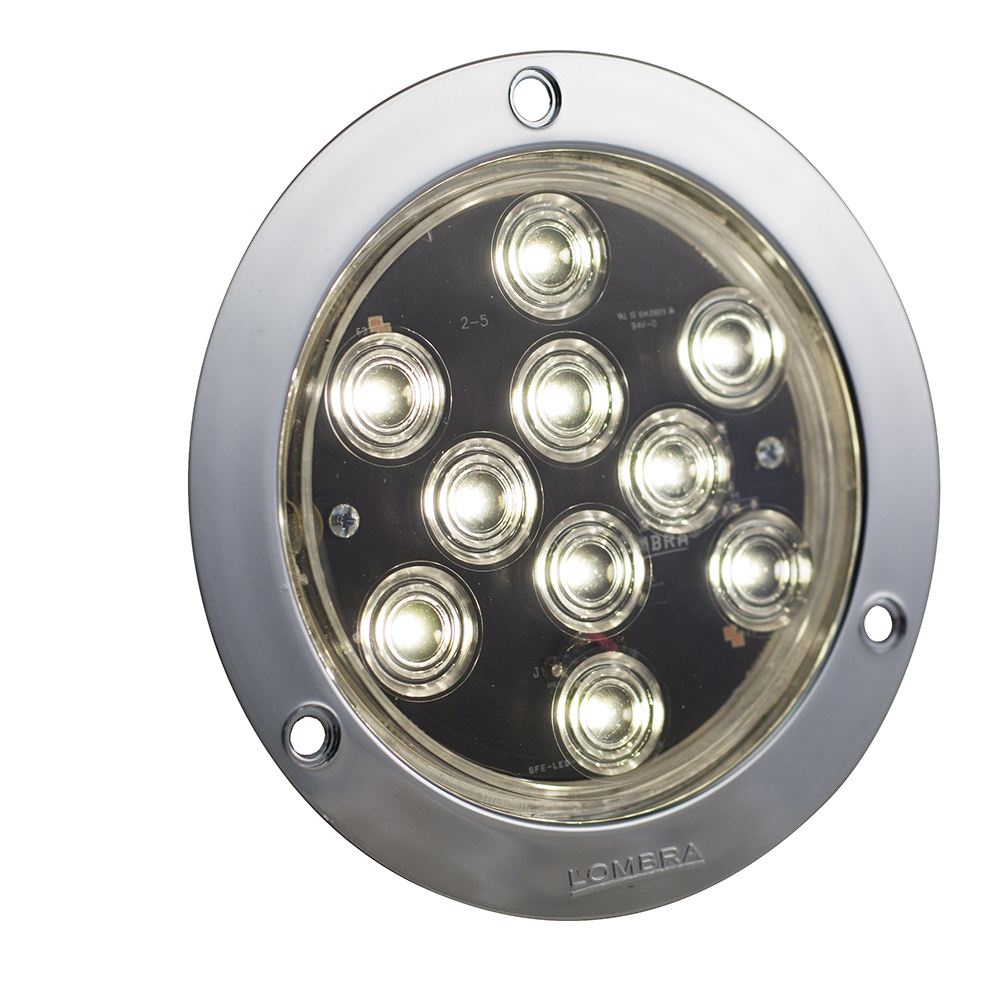 [D46332100] PLAFON 10 LEDS 4" ABS CROMADO 12/24V