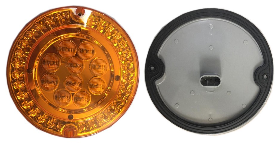 PLAFON 6" AMBAR 24V 40 LEDS