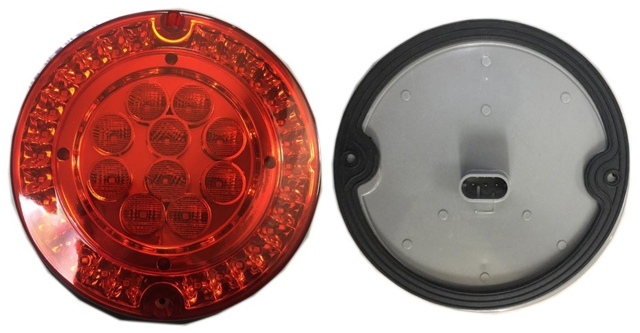 PLAFON 6" ROJO 24V 40 LEDS