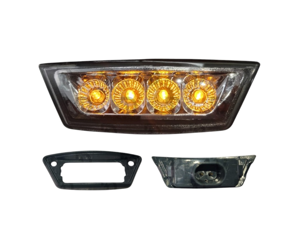 PLAFON 24V CRIST 4 LED AMBAR P/ESPEJO G7