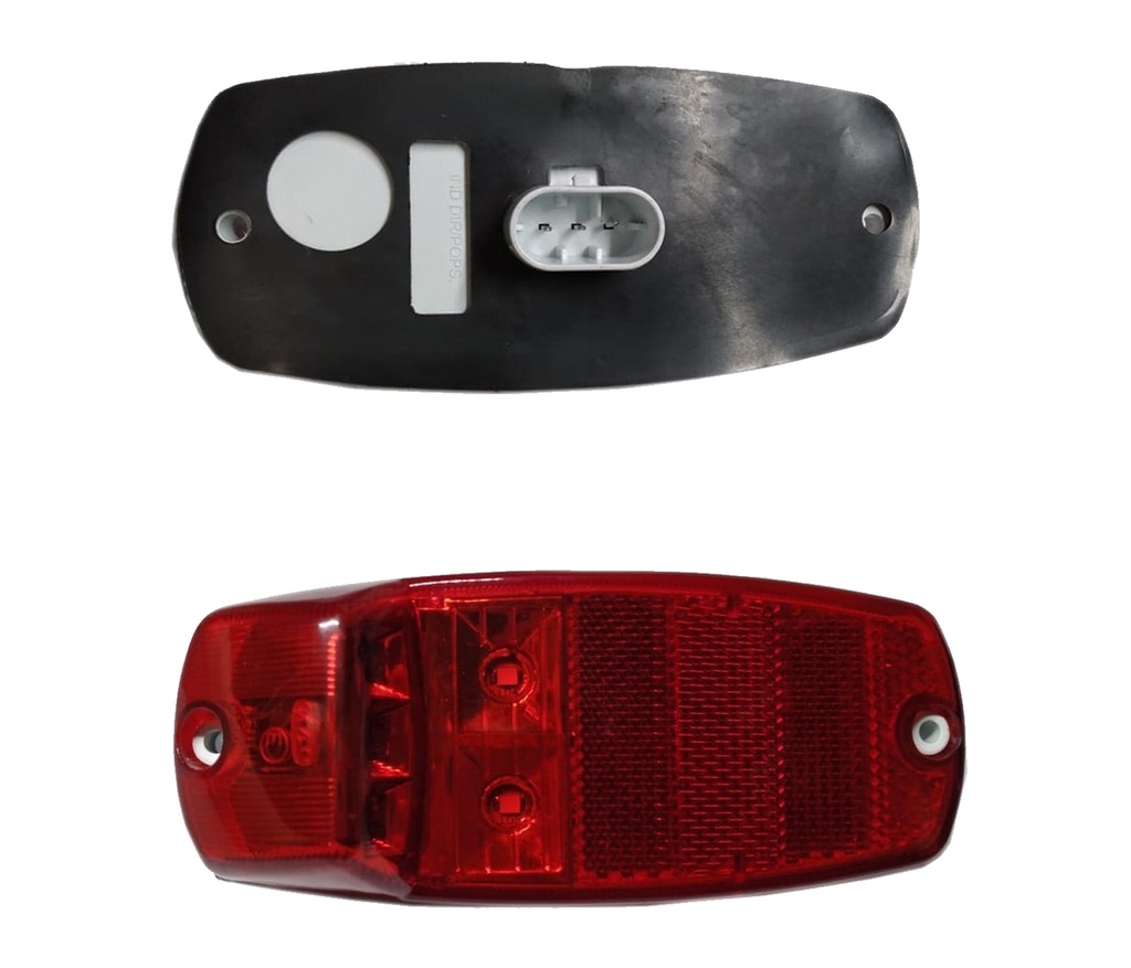 PLAFON 12/24V 5LED ROJO G7 BURBUJA NVA