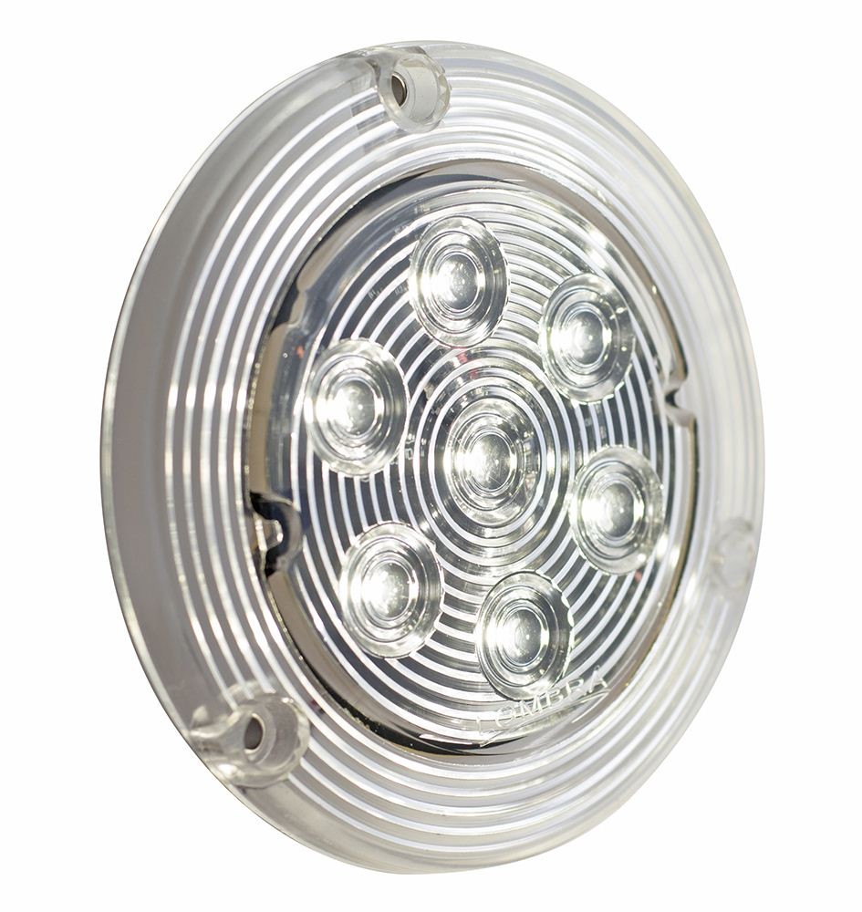 PLAFON REDONDO 4" 7 LED SELLA BCO 12/24V